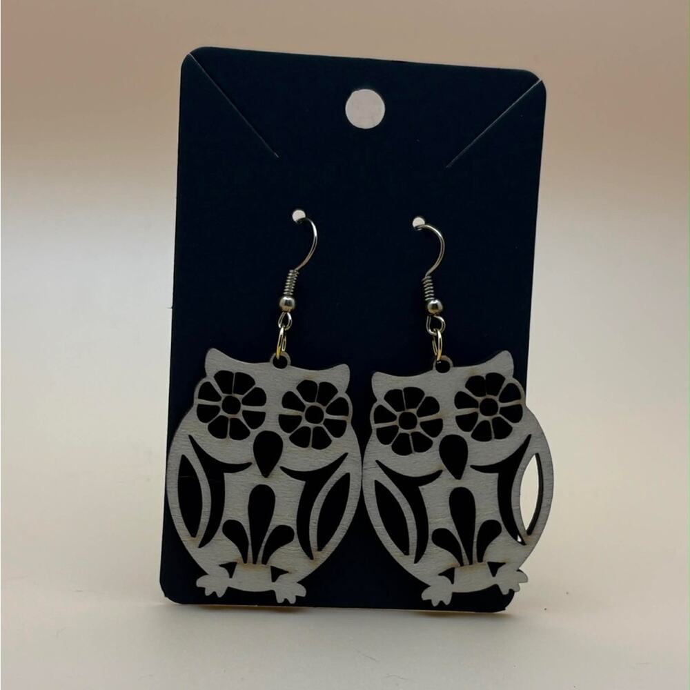 🦉 Laser Cut Owl Dangle Earrings | Lightweight Statement Jewelry 🦉